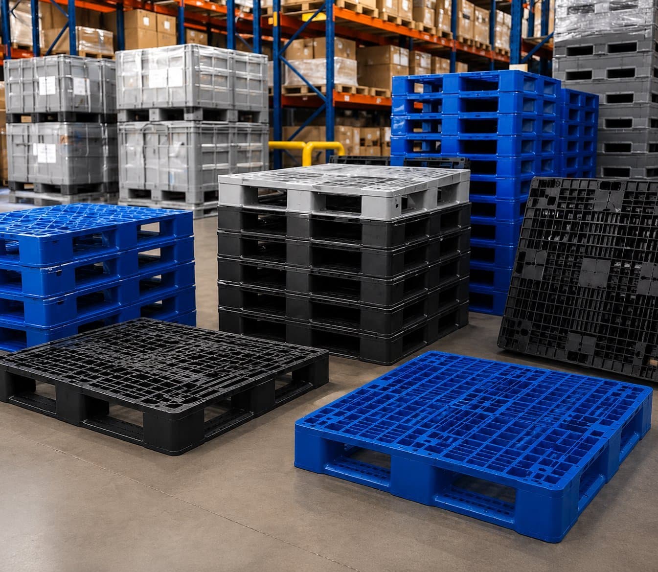 Palettes en plastique