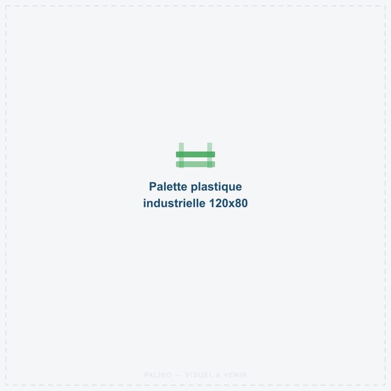 Palette plastique 120x80 industrielle