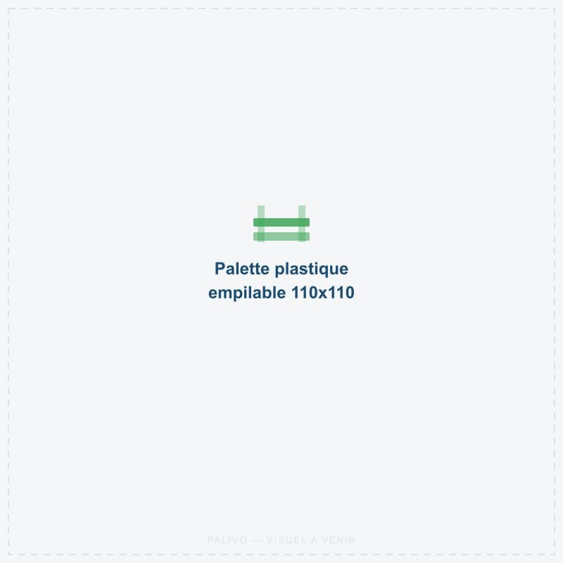 Palette plastique empilable 110x110
