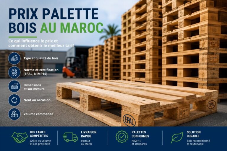 Prix palette bois au Maroc : facteurs et conseils pour bien acheter.