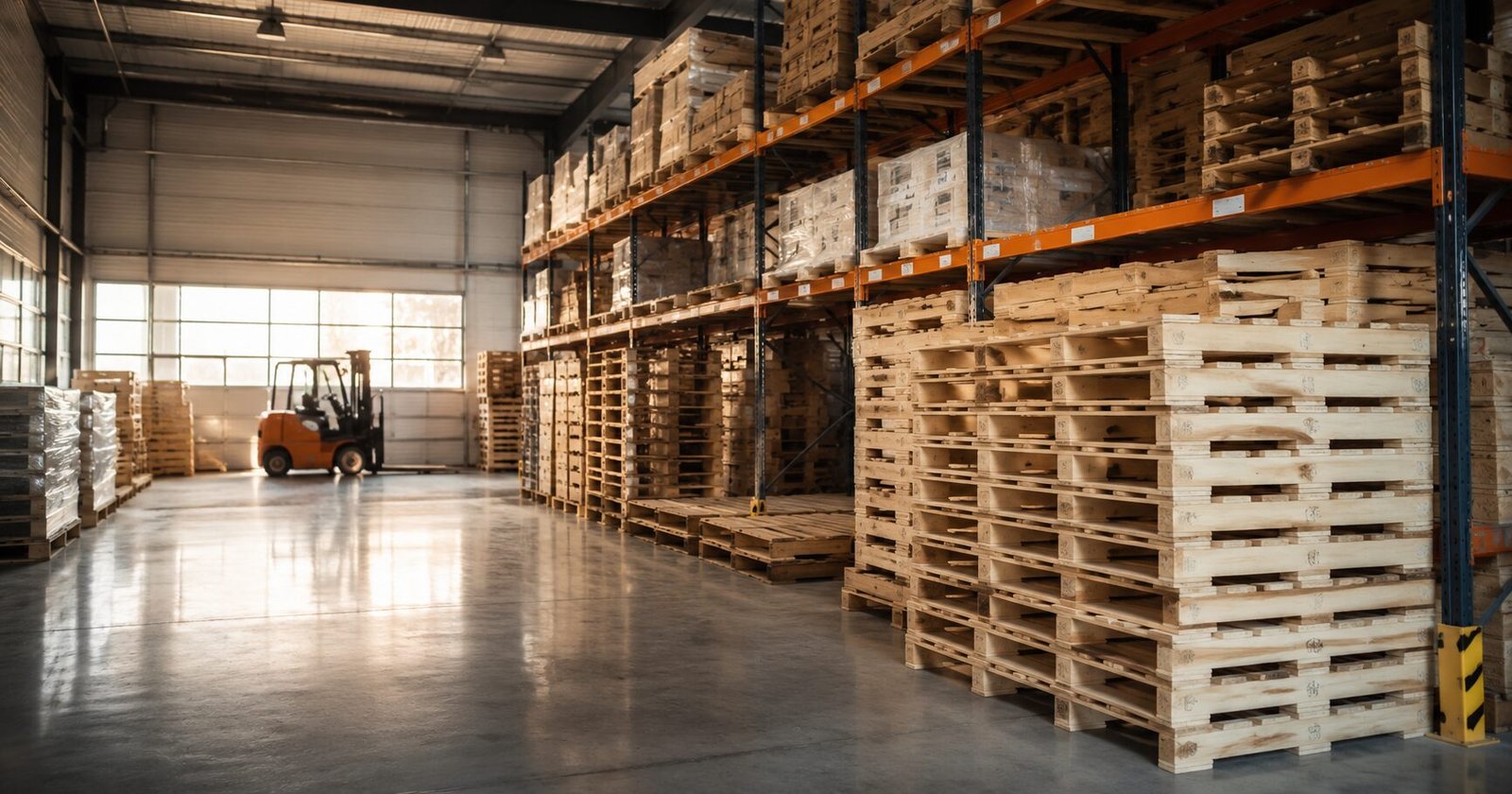 Prix palette bois au Maroc - stock de palettes en entrepôt logistique